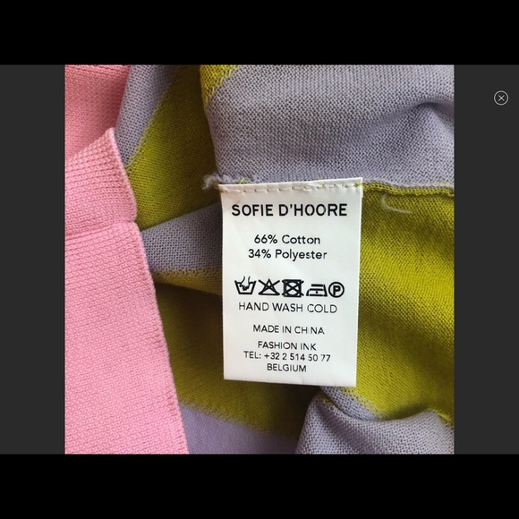 Sofie D’Hoore Vintage look pink and gold long sleeve top - Picture 4 of 4